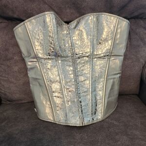 Silver corset